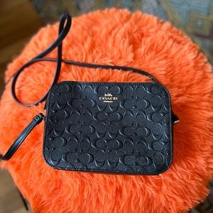 Coach Mini Camera Bag In Signature Leather
